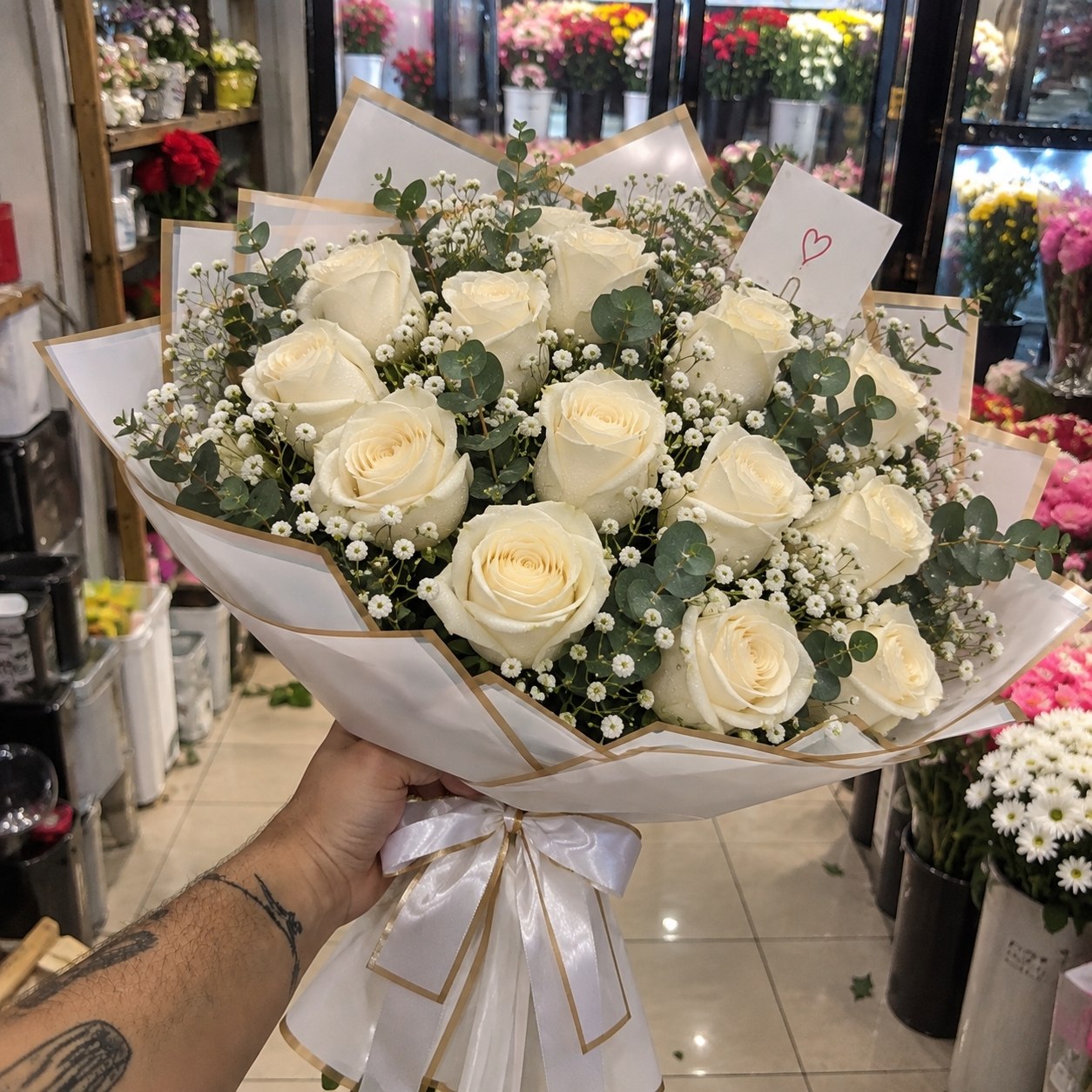 Krem Gül Buketi